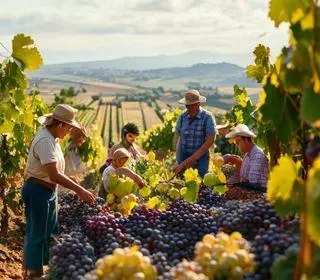 colha e pague de uvas