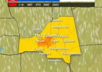 Toledo deve ter um dia com chuva