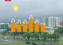 Toledo deve ter um dia com chuva em áreas específicas