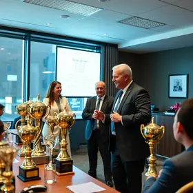 Troféus recebidos pela Sala do Empreendedor