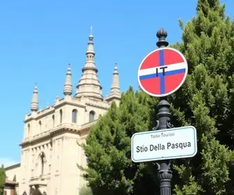 placa turística do Sítio Della Pasqua